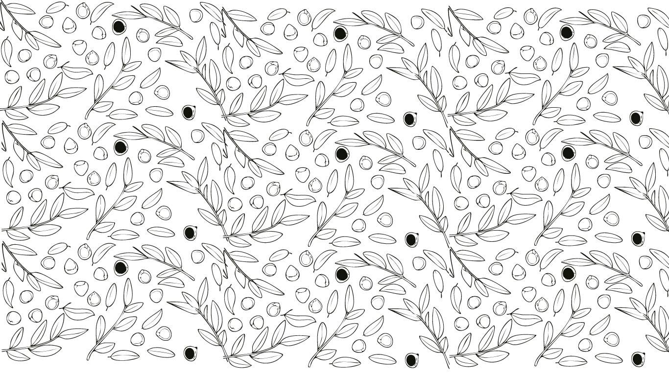 Pattern with gum leaves and gum nuts